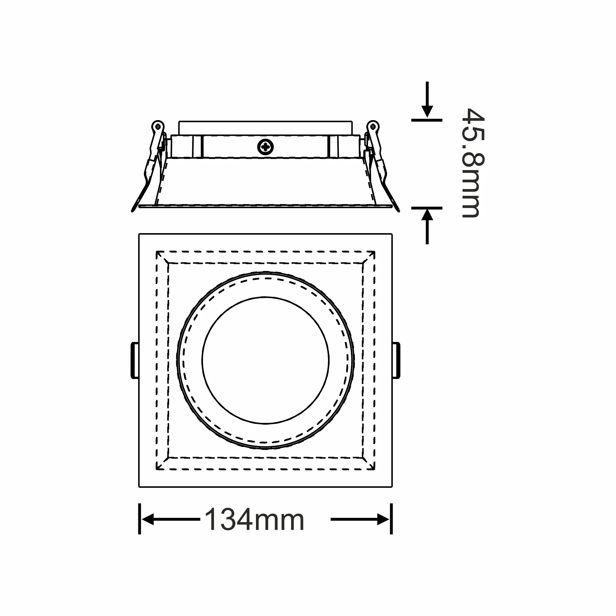 Blenza 26-WH Recessed Ceiling Luminaires Dlux Round Recess Ceiling